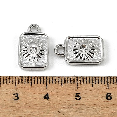 Alloy Rhinestone Pendants FIND-H024-13P-1