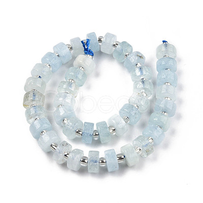 Natural Aquamarine Beads Strands G-N327-07I-1