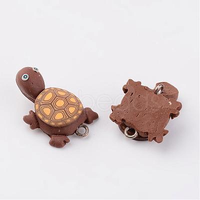 Handmade Polymer Clay Pendants F015H081-1