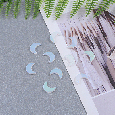 100Pcs Transparent Glass Pendants GLAA-CJ0001-23-1