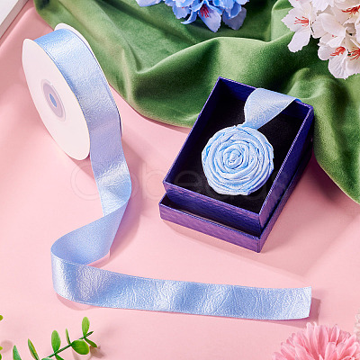 1 Roll Imitation Leather Polyester Ribbon LC-TA0001-02B-1