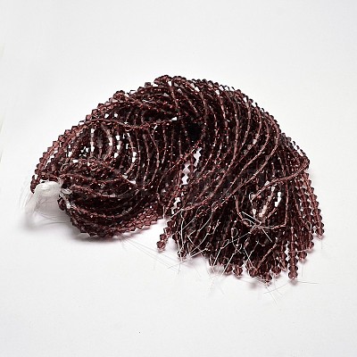 Transparent Glass Beads Strands EGLA-A039-T2mm-D05-1