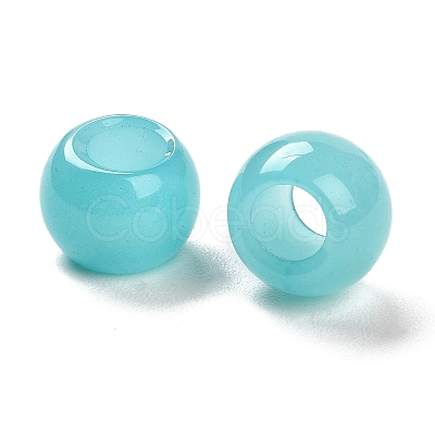 Natural Dyed Jade European Beads G-R488-01D-1