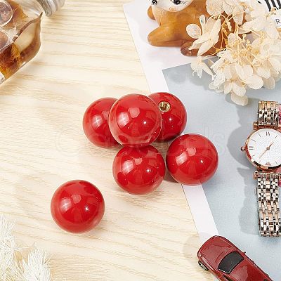 Plastic Round Beads KY-WH0001-009-1