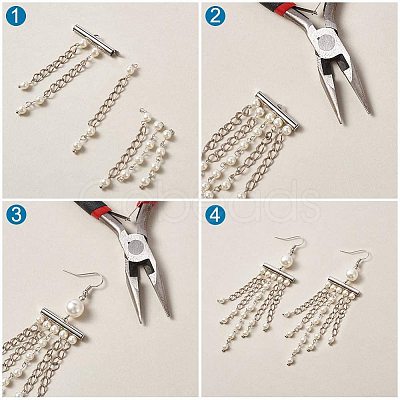 Iron Slide On End Clasp Tubes LS-X-IFIN-R212-3.0cm-P-1