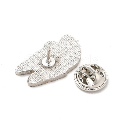 Dog Enamel Pin with Brass Butterfly Clutches JEWB-A006-03H-1