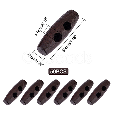 Rice Wooden Buttons BUTT-WH0020-14-1