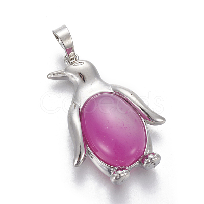 Natural & Synthetic Mixed Stone Pendants G-L512-A-1