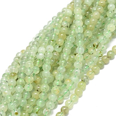 Natural Prehnite Beads Strands G-O201A-06E-1