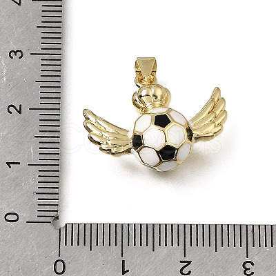 Brass Enamel Pendants KK-C262-10A-G-1