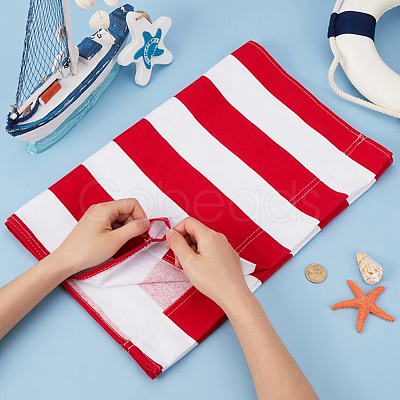 2Pcs Stripe Chair Cloth Canvas AJEW-GF0012-02A-1