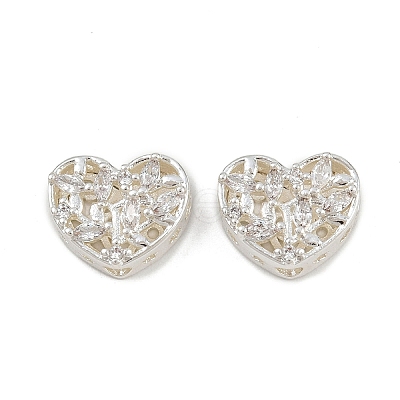 Brass Pave Cubic Zirconia Multi-strand Links ZIRC-F145-10S-01-1