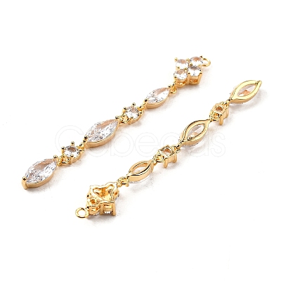 Brass Micro Pave Cubic Zirconia Big Pendants KK-F901-01A-G-1
