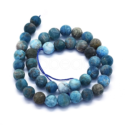 Natural Apatite Beads Strands G-E561-03-10mm-1