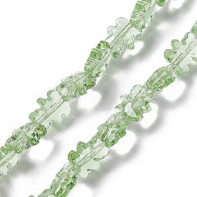 Transparent Electroplate Glass Beads Strands GLAA-C023-03A-1