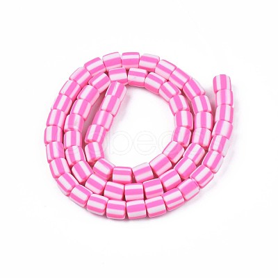 Handmade Polymer Clay Bead Strands CLAY-T020-12E-1