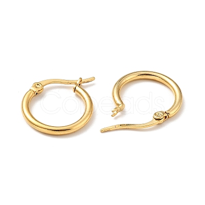 PVD Vacuum Plating 201 Stainless Steel Hoop Earrings for Women EJEW-G260-02D-G-1