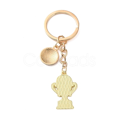 Football Theme Alloy & Enamel Keychains AL-A001-01A-G-1