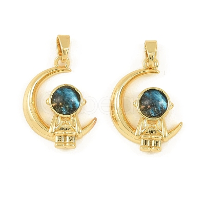 Brass Enamel Pendants KK-I477-02G-1