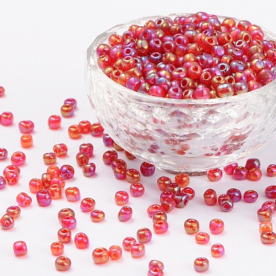 6/0 Round Glass Seed Beads SEED-US0003-4mm-165B-1