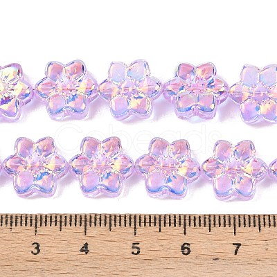 Electroplate Glass Beads Strands EGLA-P069-02A-AB06-1