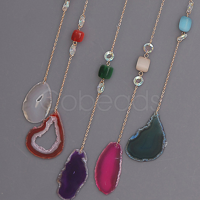 Acrylic Sun Pendant Decorations HJEW-D302-06-1