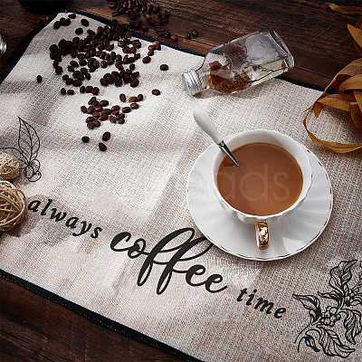 Coffee Theme Diablement Fort Cup Mats AJEW-WH0201-007-1