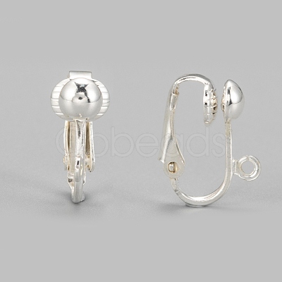 Iron Clip-on Earring Findings EC141-S-1