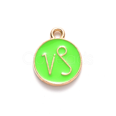 Alloy Enamel Pendants X-ENAM-S124-01A-06E-1