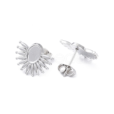 Non-Tarnish 304 Stainless Steel Stud Earring Finding LS-EJEW-I285-01P-1