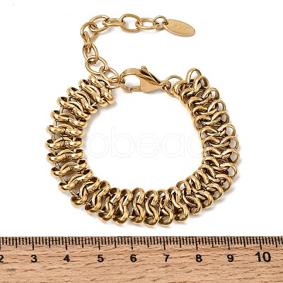 12MM 316L Surgical Stainless Steel Link Chain Bracelets SA-CBAB122-04G-1