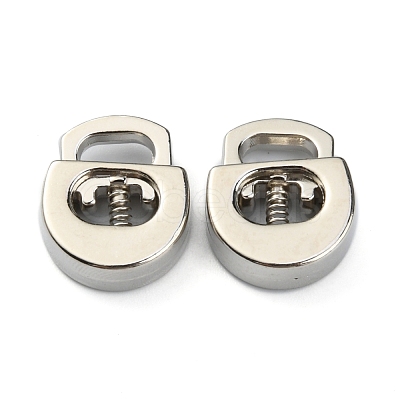 Alloy Spring Cord Locks FIND-WH0110-063P-1