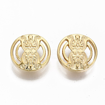 Brass Shank Buttons KK-S356-106G-NF-1