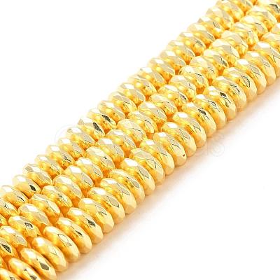 Electroplate Non-magnetic Synthetic Hematite Beads Strands G-L485-06C-G-1