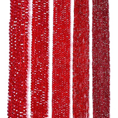 Electroplate Glass Beads Strands EGLA-A044-T6mm-A01-1