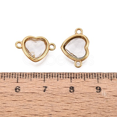 304 Stainless Steel Glass Connector Charms STAS-Q119-02G-1