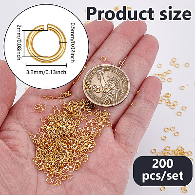 Brass Open Jump Rings KK-WH0001-38G-01-1