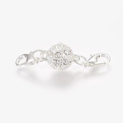 Alloy Rhinestone Magnetic Clasps BT-TAC0001-01S-1