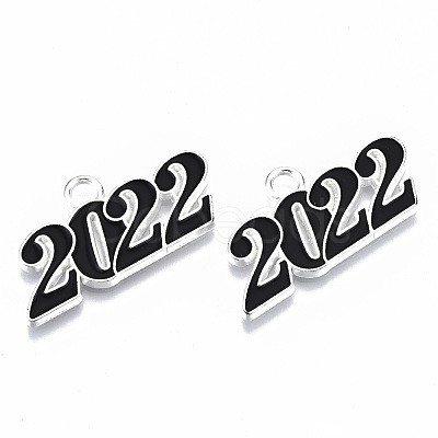 Alloy Enamel Pendants PALLOY-N160-001-01S-RS-1
