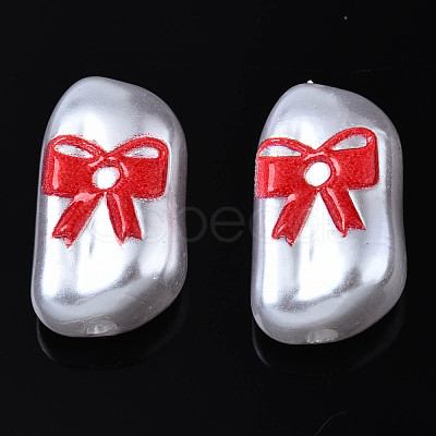 3D Printed ABS Plastic Imitation Pearl Beads KY-S163-437-1