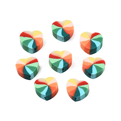 Handmade Polymer Clay Beads CLAY-N011-58-04-1