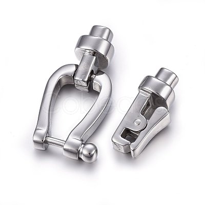 Tarnish Resistant 304 Stainless Steel Clasps STAS-E440-83P-1