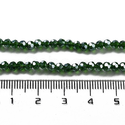 Electroplate Transparent Glass Beads Strands EGLA-A035-T3mm-A10-1