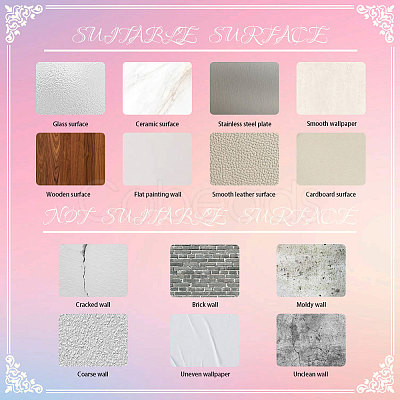 Waterproof Reflective Plastic Mirror Stickers DIY-WH0668-002-1