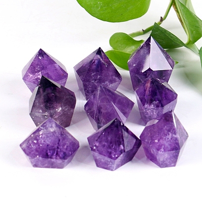 Pointed Natural Amethyst Sculpture Display Decorations PW-WGD53C4-01-1