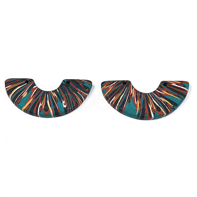 Handmade Polymer Clay Pendants CLAY-N010-028-B03-1