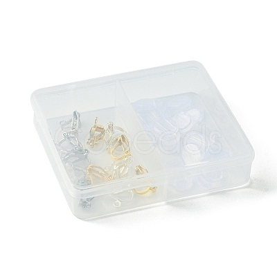 12Pcs 3 Colors Brass Clip-on Earring Findings KK-FS0001-33-1