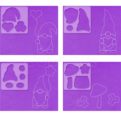 Acrylic Earring Handwork Template TOOL-WH0152-024-1