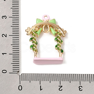 Alloy Enamel Pendants AL-CBA604F-01G-1