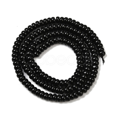 Natural Obsidian Beads Strands X-G-K343-C44-01-1